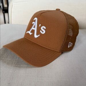New Era Oakland A’s A-Frame Trucker SnapBack Hat